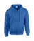 HB Zip Hooded mikina - Gildan, farba - blue