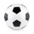 Malá lopta na futbal, farba - bilá/černá