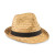 Prírodný slamený klobúk, farba - černá