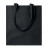 Nákupná taška z bavlny 180 g/m², farba - čierna