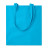 Nákupná taška z bavlny 180 g/m², farba - tyrkysová