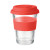 Sklenený pohár, farba - červená