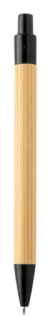 Boothic bambusové guľôčkové pero, farba - čierna
