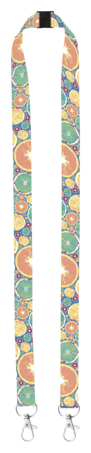 Subyard Double Safe šnúrka na krk so sublimačnou potlačou na zákazku