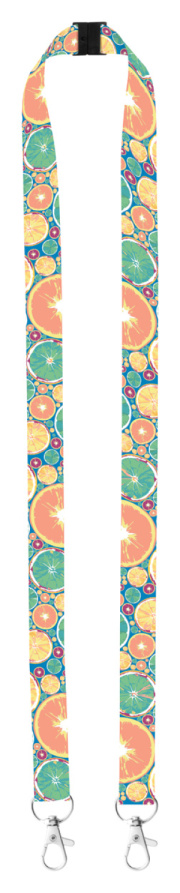 Subyard Double Safe šnúrka na krk so sublimačnou potlačou na zákazku