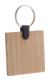 Bambry okrúhly prívesok na kľúče z bambusu, farba - natural, veľkosť - 45×45×3 mm