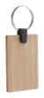 Bambry okrúhly prívesok na kľúče z bambusu, farba - natural, veľkosť - 35×53×3 mm