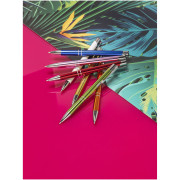 Moneta anodizované hliníkové stláčacie guľôčkové pero