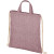 Pheebs šnúrkový batoh z recyklovanej bavlny 210 g/m², farba - vřesová bordó