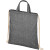 Pheebs šnúrkový batoh z recyklovanej bavlny 210 g/m², farba - heather black