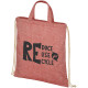 Pheebs šnúrkový batoh z recyklovanej bavlny 210 g/m²