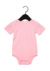 Detské body s krátkym rukávom - Bella+Canvas, farba - pink, veľkosť - 3-6