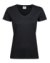 Dámske tričko Luxury V-Neck - Tee Jays, farba - čierna, veľkosť - S