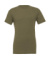 Tričko Unisex Jersey Heather CVC - Bella+Canvas, farba - heather military green, veľkosť - 2XL
