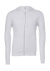 Mikina Unisex Poly-Cotton s kapucňou a na zips - Bella+Canvas, farba - white, veľkosť - XS