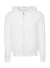 Mikina Unisex Poly-Cotton s kapucňou a na zips - Bella+Canvas, farba - dtg white, veľkosť - XS