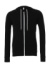 Mikina Unisex Poly-Cotton s kapucňou a na zips - Bella+Canvas, farba - čierna, veľkosť - XS