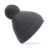 Čiapka Engineered Knit Pom Pom Beanie - Beechfield, farba - graphite grey, veľkosť - One Size