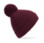 Čiapka Engineered Knit Pom Pom Beanie - Beechfield, farba - burgundy, veľkosť - One Size