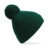 Čiapka Engineered Knit Pom Pom Beanie - Beechfield, farba - bottle green, veľkosť - One Size