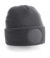 Čiapka Circular Patch Beanie - Beechfield, farba - graphite grey, veľkosť - One Size