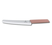 Victorinox Swiss Modern Nôž na pečivo a cukrovinky 22 cm -marhuľovo ružová