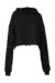 Dámska mikina Cropped Fleece - Bella+Canvas, farba - čierna, veľkosť - XL