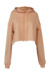 Dámska mikina Cropped Fleece - Bella+Canvas, farba - peach, veľkosť - XL
