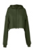 Dámska mikina Cropped Fleece - Bella+Canvas, farba - military green, veľkosť - S