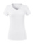 Dámské tričko Pure Organic V-Neck - Russel, farba - white, veľkosť - XS