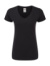 Dámske tričko Iconic 150 V Neck - FOM, farba - čierna, veľkosť - M