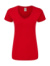 Dámske tričko Iconic 150 V Neck  - FOM, farba - red, veľkosť - 2XL