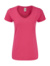 Dámske tričko Iconic 150 V Neck  - FOM, farba - fuchsia, veľkosť - 2XL
