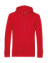 Mikina s kapucňou na zips Organic - B&C, farba - red, veľkosť - XL