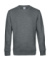 Mikina KING Crew Neck - B&C, farba - heather mid grey, veľkosť - L