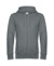 Mikina KING Zipped Hood - B&C, farba - heather mid grey, veľkosť - L