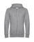 Mikina KING Zipped Hood - B&C, farba - heather grey, veľkosť - M