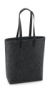 Nákupná taška Premium Felt - Bag Base, farba - charcoal melange/black, veľkosť - One Size