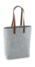Nákupná taška Premium Felt - Bag Base, farba - grey melange/tan, veľkosť - One Size