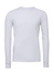 Unisex tričko s dlhými rukávmi Jersey Long Sleeve - Bella+Canvas, farba - white, veľkosť - XS