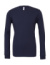 Unisex tričko s dlhými rukávmi Jersey Long Sleeve - Bella+Canvas, farba - navy, veľkosť - XS