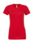 Dámske tričko Relaxed Jersey - Bella+Canvas, farba - red, veľkosť - S