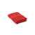 Uterák, prírodná bavlna 100x50, farba - red