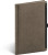 NOTIQUE Notes Hardy, hnedý, linajkovaný, 13 x 21 cm, farba - hnedá