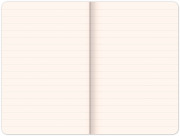 NOTIQUE Notes Hardy, červený, linajkovaný, 13 x 21 cm
