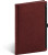 Notes Hardy, červený, linajkovaný, 13 × 21 cm, farba - červená