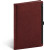 NOTIQUE Notes Hardy, červený, linajkovaný, 13 x 21 cm, farba - červená