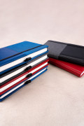 NOTIQUE Notebook Skiver, čiernosivý, linajkovaný, 13 x 21 cm