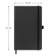 Notebook Skiver, čiernosivý, linajkovaný, 13 × 21 cm
