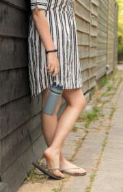 Športová nerezová termo fľaša - XD Collection